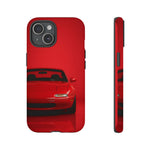 Red Miata Phone Case, NA MX5 90s JDM Roadster Tough Cover