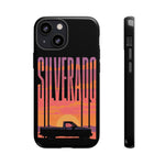 Silverado sunset truck Phone Case | Retro pickup silhouette
