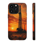 Texas Oil Rig Sunset phone case | Tough Cases
