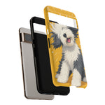 Sheepdog Hair Flip Phone Case Funny Dog Lover Gift