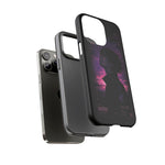 Melancholy Data Poster Phone Case, Glitch Anime Sky Tough Cover