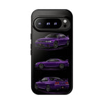 Purple R33 Skyline GTR JDM Sports Car Phone Case Tough Multi View