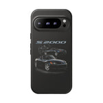 Black S2000 Roadster Collage JDM Tough Phone Case Cover Gift