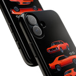 1969 Camaro SS Orange Triple View Muscle Car Tough Phone Case