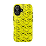 Acid Smiley Repeat Pattern Art Tough Phone Case