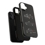 Black Silverado Classic Pickup Tough Phone Case for Chevy Truck Fans