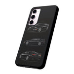 Black 300ZX Sports Car Tough Phone Case - Multi View