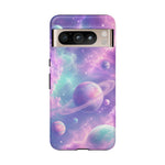 Pastel Galaxy Planet Vaporwave Art Tough Phone Case