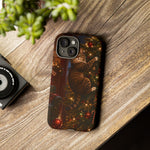 Tabby Cat on Christmas Tree phone case | Tough Case