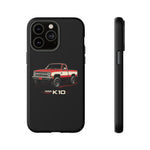 1986 Chevy K10 Red White Classic Pickup Tough Phone Case Cover