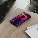 Neon Geisha Silhouette Phone Case | Tough Cover