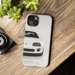 White MK4 Supra Phone Case, Retro 90s JDM Tough Cover for Car Enthusiasts