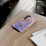 Cherub Cloud Throne Phone Case, Pastel Marble 3D Render Cover