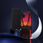 Black Gold Trans Am Sunset Tough Phone Case - Palm Boulevard Art