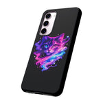 Galaxy Cat Cosmic Swirl Vaporwave Phone Case Mystical Tough Case