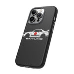 R34 Skyline Japanese Flag Race Car Phone Case | JDM GT-R Tough Cover