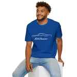 1966 El Camino SS Outline Silhouette Truck T-Shirt Line Art Emblem Car Fan Gift Tee