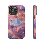 Floating Pool Deck Phone Case, Pastel Cloud 3D Render Cover