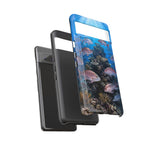 Snapper Reef Phone Case, Sunlit School Ocean Fishing Tough Cover