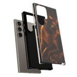 Burmese Golden Sable Portrait Art Tough Phone Case