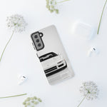 White NSX Phone Case, Retro 90s JDM Supercar Cover, Gift for Car Lovers