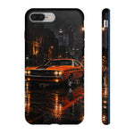 Challenger RT Phone Case, Rainy City Night Muscle Car Tough Cover