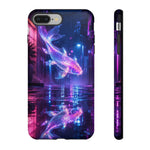 Neon Koi Reflection Vaporwave phone case | Tough Cover