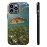 Redfish Phone Case, Seagrass Flat Underwater Art Cover