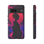 Neon Geisha Silhouette Phone Case | Tough Cover