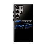 Blue C7 Z06 Sports Car Tough Phone Case Track Style Cover Gift