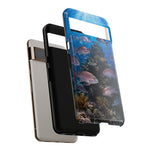 Snapper Reef Phone Case, Sunlit School Ocean Fishing Tough Cover
