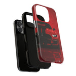 Red Mustang Art Phone Case, GT500 American Muscle Car Tough Cover