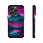 2 Rounds Canada Retina Artwork Vaporwave Phone Case – Landscape Aesthetic
