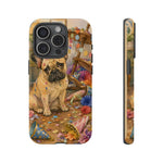 Guilty French Bulldog Phone Case, Confetti Watercolor Cover