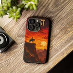 Western Sunset Cowboy Phone Case | Rugged Protective Cover