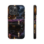 67 GTO Phone Case Purple, Rainy City Night Muscle Car Tough Cover