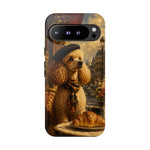 Poodle in Beret Phone Case | Vintage Paris Café Illustration