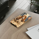 Guilty Basset Hound Phone Case, Muddy Watercolor Art Cover