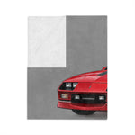 IROC-Z 1988 Red Camaro blanket | Velveteen Microfiber Throw