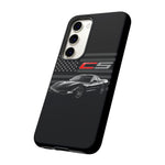 Black C5 Phone Case American Sports Car Tough Cover Gift