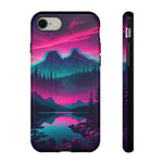2 Rounds Canada Retina Artwork Vaporwave Phone Case – Landscape Aesthetic