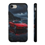 Red Sports Car NSX Phone Case | Rainy Night JDM Supercar Protection