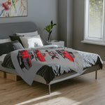 1967 GTX Red Muscle Car Velveteen Microfiber Blanket