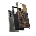 Poodle Painter Scene phone case | Artistic Dog Landscape