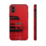 Red Skyline Phone Case, R34 GTR 90s JDM Legend Tough Cover for Men Gift