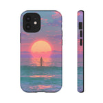 Vaporwave Ocean Sunset Tough Phone Case Cover Gift Art