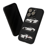 White C7 Z06 Sports Car Phone Case Tough Multi View