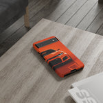 Orange Camaro Phone Case, ZL1 American Muscle Car Tough Cover for Men Gift