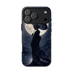 Geisha Parasol Moonlight Art Tough Phone Case