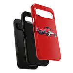 Red Classic Corvette C1 Illustration phone case | Retro Car Tough Case